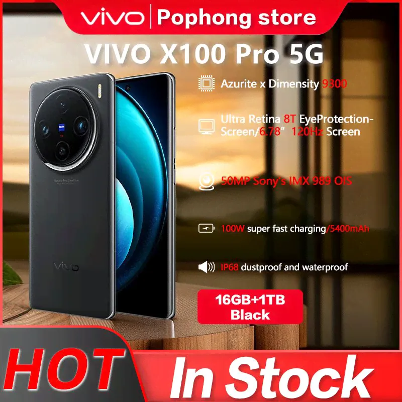 Vivo Смартфон X100 Pro CN 16/1 ТБ, черный-0