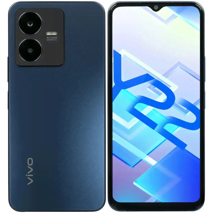 Смартфон Vivo Y22, 6.55'', IPS, 4 Гб, 64 Гб, 50 Мп, 8 Мп, LTE, NFC, 5000 мАч, синий