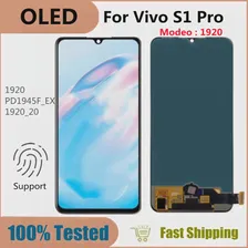 6.38 "OLED для Vivo 1920 S1 Pro LCD -дисплей Сенсовый экран Сборка дигитазатора заменить для Vivo S1 Pro Global Display