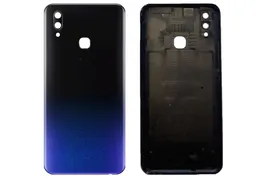 Крышка задняя для Vivo Y91 (1814) со стеклом камеры черная